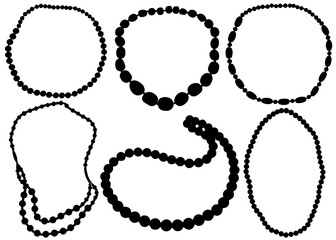 Jewelry for women necklace of beads in a set.