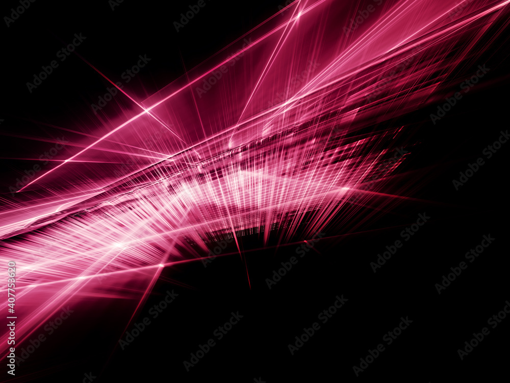 Poster abstract red and black background. fractal graphics 3d illustration. technology and science concept.