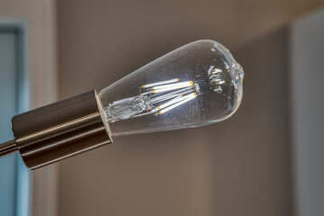 Clear lightbulb, closeup
