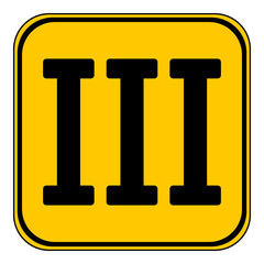 Roman numeral three.