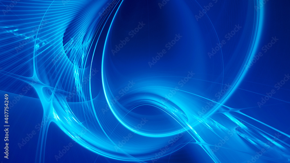 Poster abstract digital technology background. dynamic lines composition. detailed generative fractal graph
