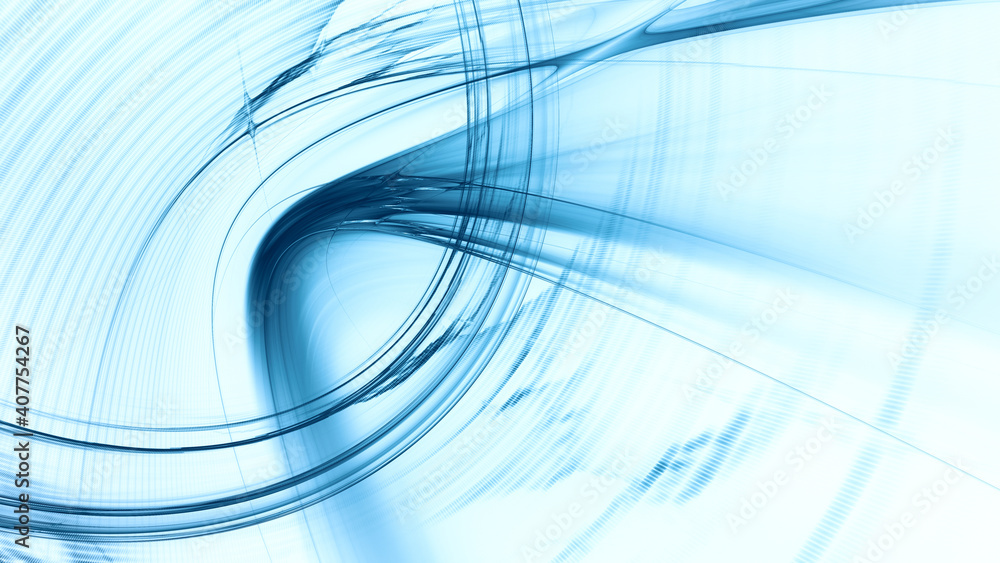 Poster abstract digital technology background. dynamic lines composition. detailed generative fractal graph