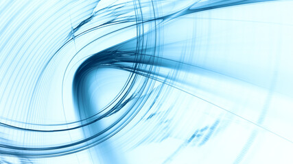 Abstract digital technology background. Dynamic lines composition. Detailed generative fractal graphics.