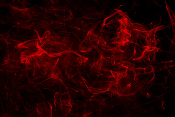 Fototapeta na wymiar Red abstract light smoke background on black.
