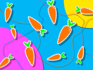 seamless pattern with carrots