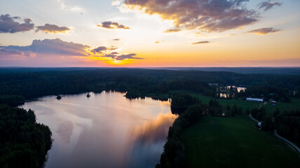 Summer night in Finland.