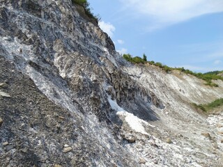 salt mountains in Romania, Lopatari, Salt plateau Meledic