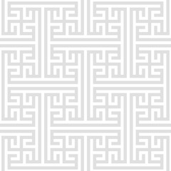 Geometric seamless vector pattern including traditional korean or chinese motive with typical lines and elements