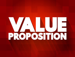 Value Proposition text quote, concept background