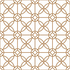 Naklejka premium Geometric seamless vector pattern including traditional korean or chinese motive with typical lines and elements