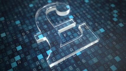 Pound sterling symbol on a blue computer screen background. Fintech or modern digital currency concepts - Powered by Adobe