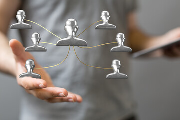 team hierarchy connection group digital