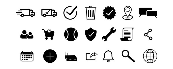 Web icons set.Vector.