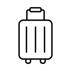 Baggage icon, luggage icon on white background, vector illustration