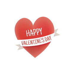 Happy Valentine's Day with heart concept template