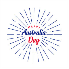 Vector illustration of a beautiful background for Happy Australia day.