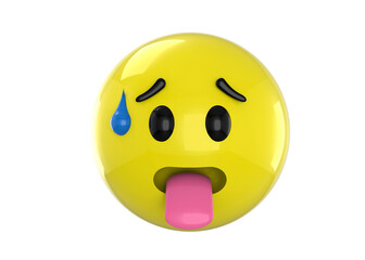 Tired Emoticon - 3D icon