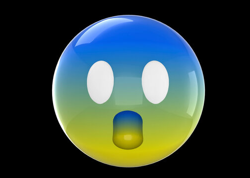 The Scared Emoticon - 3D