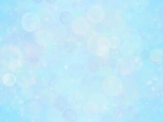 Blue winter bokeh background texture