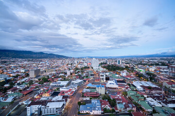 Fototapeta na wymiar Panoramic View From San Jose, Costa Rica