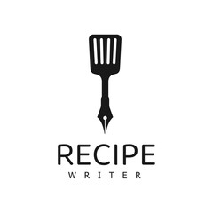 Recipe Writer Logo Design Template, Cooking Logo