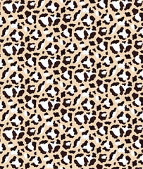 Seamless leopard pattern, animal print.