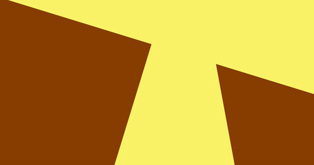 Render with simple warm geometric background