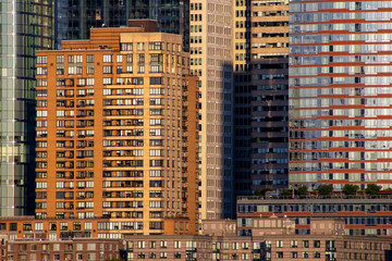 Close-up View of City Buildings