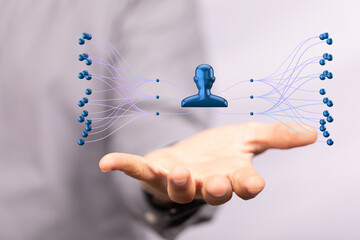 hierarchy connection team group digital