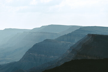 National park landscape view in Negev, Israel