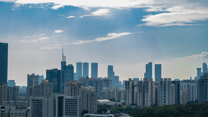 Overlooking the center of Shenzhen
