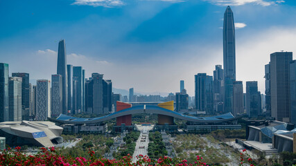 Overlooking the center of Shenzhen