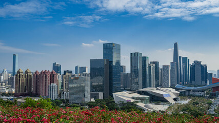 Overlooking the center of Shenzhen