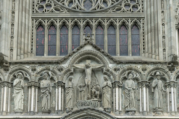 Fototapeta na wymiar Nidaros Cathedral in Trondheim