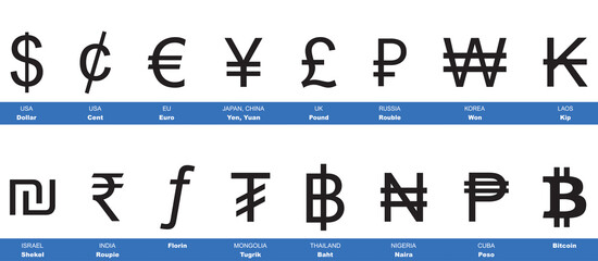 SYMBOLES DE MONNAIES