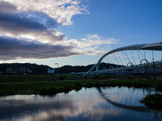 Afternoon view of the Yangguang Bridge at Xindian District