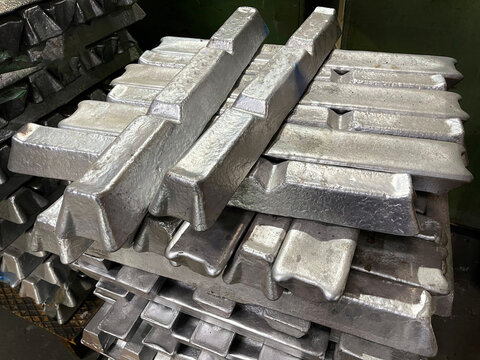 aluminum ingots, ingot, aluminum, stacked, warehouse, yellow, silver, alloy, metal, metalworking, die casting, raw material, raw, green label, quality, assurance, lines, cast, heavy, steel, iron, meta