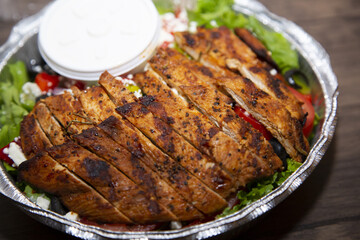 Roasted Chicken Breast and Salad