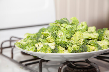 Fresh, Chopped Broccoli