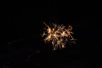 The sparkling fireworks "Senko-HANABI" are a traditional Japanese summer pastime.