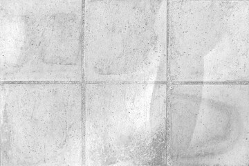 White cement tiles outside the building pattern and seamless background