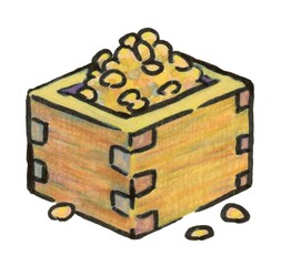 枡と豆_節分_２月の行事