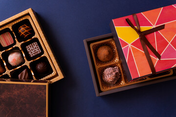 Chocolate gift. Chocolate, valentine, cacao, sweets, etc. チョコレートギフト。チョコレート、バレンタイン、カカオ、スイーツなど。