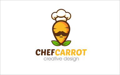 Illustration vector graphic of carrot logo design template with a white background