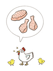 食材　チキン　chicken