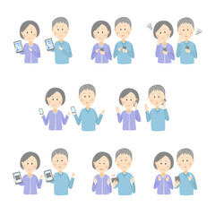 シニア　スマホ　セット