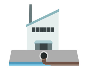 のこぎり屋根工場　1棟　汚水