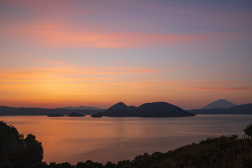 洞爺湖　夕景