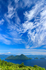 洞爺湖町　サイロ展望台からの洞爺湖