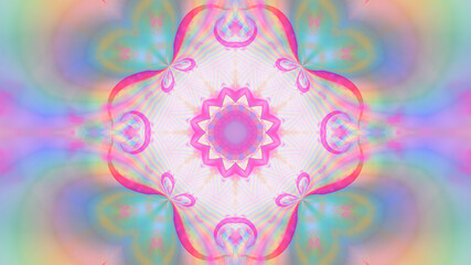 Abstract pastel background with pink shapes.